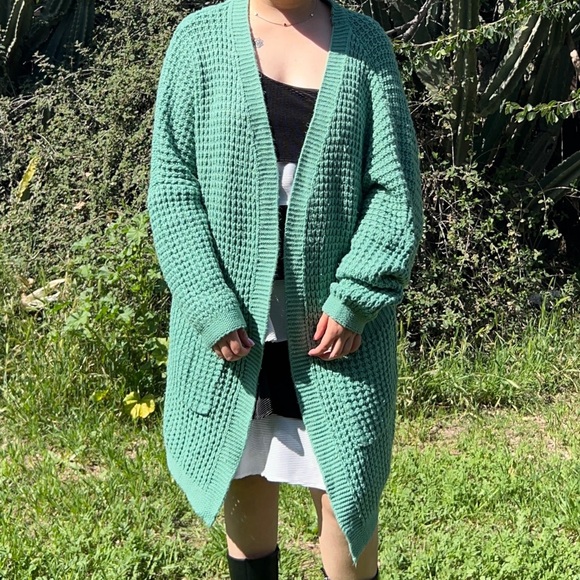 Sweaters - Cozy Green Knit Sweater